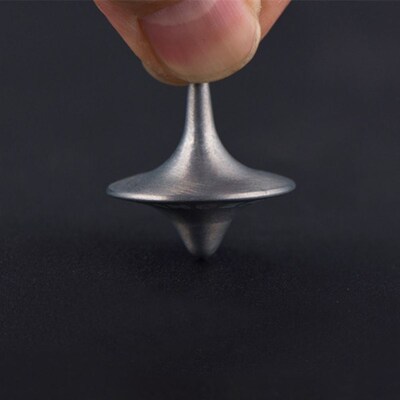 Metal Gyro  Accurate Silver Spinning Top Hot Movie Tot