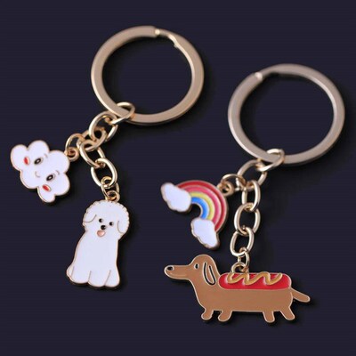 Keychain For Women Car Pendant Colorful Bag Dog Key Chain 20