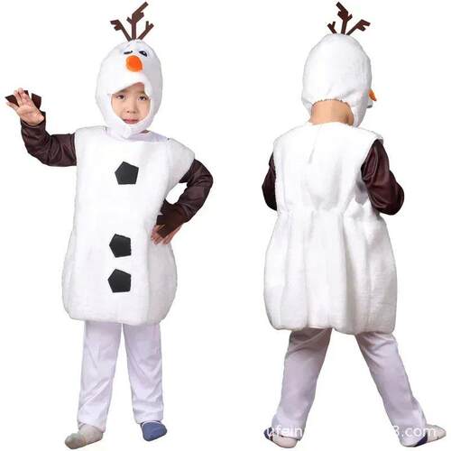 Santa Olaf New Year Costume Kids Infant Cute Snowman Clothes