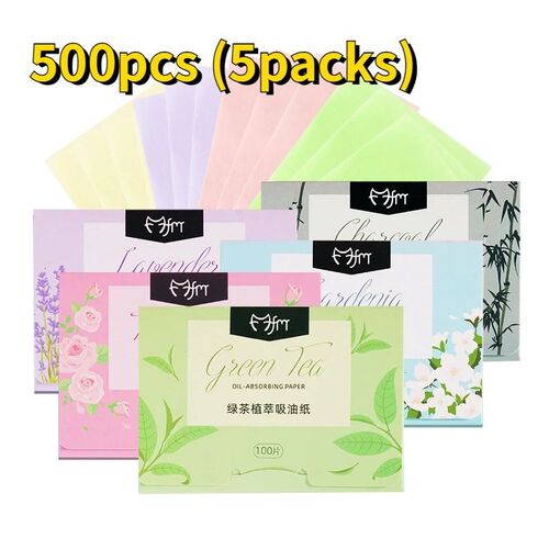 5 Box Matte Face Wipes Oil Control Oil-absorbing Face Cleani