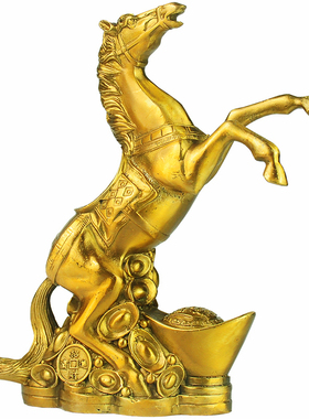 铜马摆件招财门厅办公室马到成功中式大号招财骏马一马当先装饰品