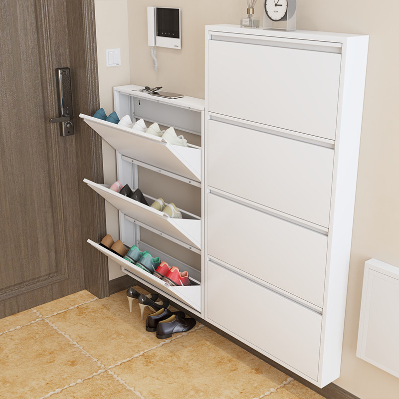 超薄12cm小户型鞋柜窄门厅柜大容量收纳鞋架经济型省空间翻斗柜,收纳整理,鞋柜,淘宝优惠券,粉丝福利购,淘宝优惠卷