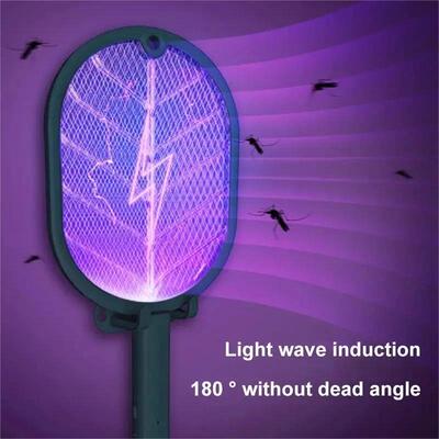 2-in-1 Electric Mosquito Swatter Mosquito Killer 3500V USB R