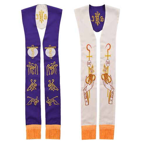 Anglican Priest Stole Clergy Double Sided Unisex Adults Cath