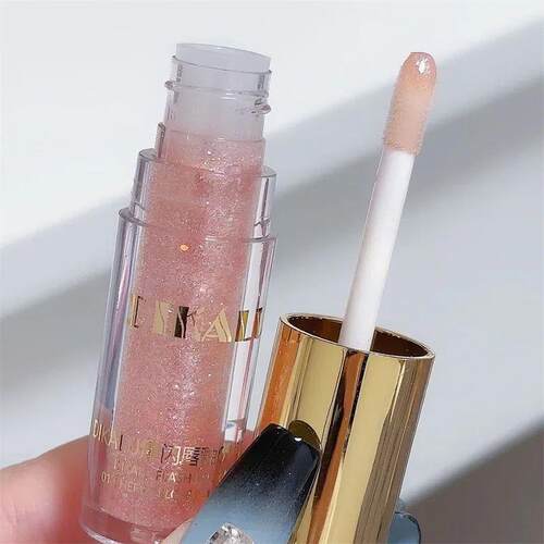 Waterproof Diamond Shimmer Glitter Lip Gloss 5 Colors Sparkl