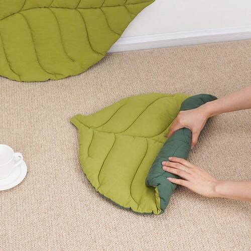 Cat Bed Mats Soft Cotton Leaf Shaped Kitten Cat Puppy Dog Be