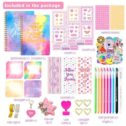 DIY Journal Kit for Girls Cute Journaling Art Crafts Gifts