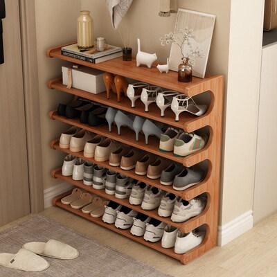 Shoe Rack Aluminum Metal Standing Shoe Rack DIY Shoes Shelf0
