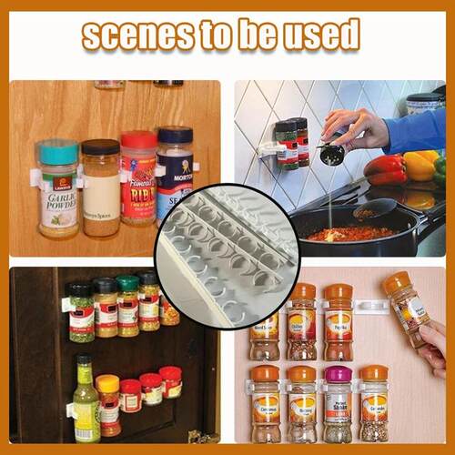 2/4pcs Kitchen Storage Rack Seasoning Jar Storage Rack Simpl