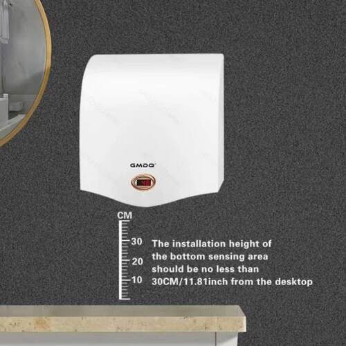utomatc Hand Dryer, 9.8*5.5*9.8 nches, wth Led Temperature D
