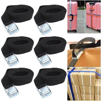 6Pcs Fastening Lashing Straps with Buckles Retractable