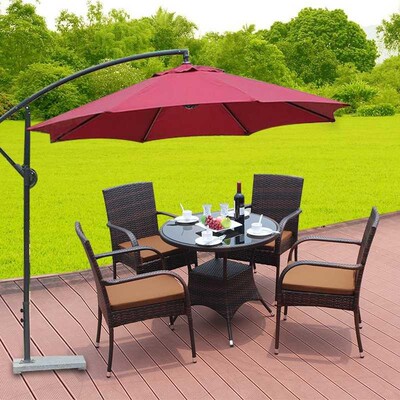Outdoor furniture garden balcony rattan table and chair