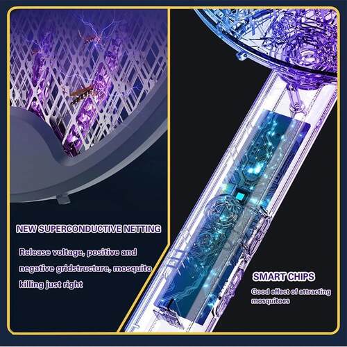 USB Rechargeable Foldable Electric Mosquito Swatter 3500V Ki