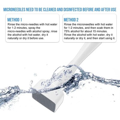 140A Derma Stamp Microneedling Face Roller Massager Adjustab