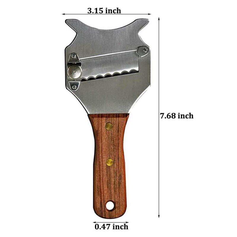 1 Pcs Truffle Cheese Slicer Adjustable Stainless Steel Chees - 实物图