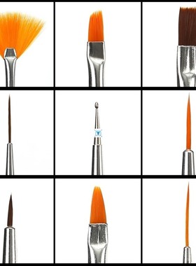 Nail Brushes Set For Manicure Nail Art Brush Painting Dottin