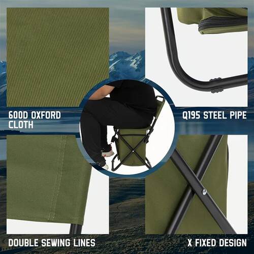 FUNDANGO Small Fishing Chair, Camping RV Trekking Hunting, w