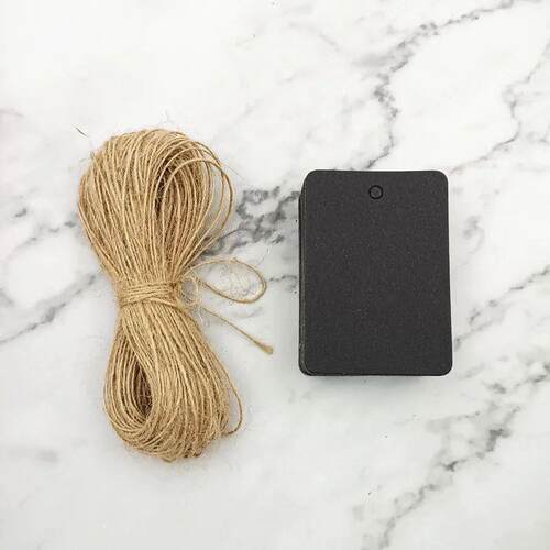 Square Kraft Paper Tags Blank Wedding Gift Price Handmade Se