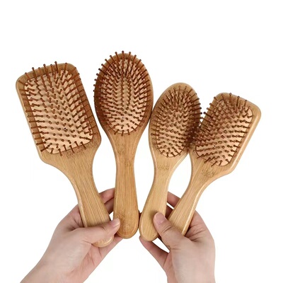 Premium Wooden Bamboo Hair Brush Improve Hair Growth Wood