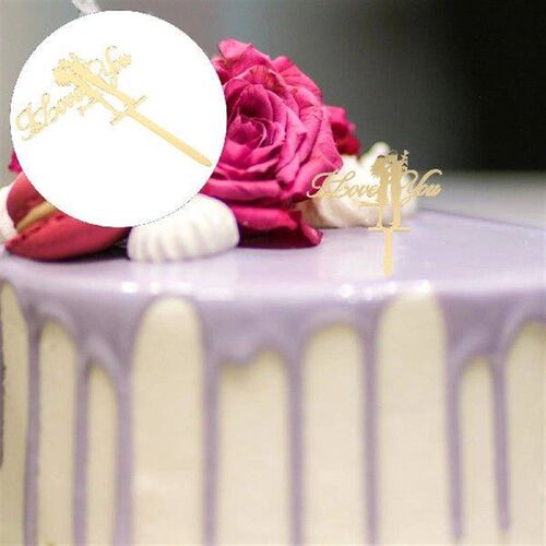 10 Pcs Wedding Cake Decoration Cupcake Topper Decorative