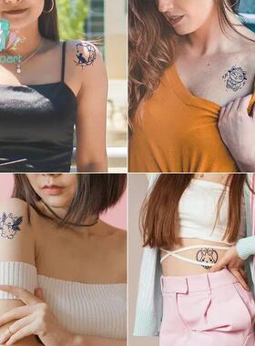 30pcs Semi Permanent Cartoon Herbal Tattoo Stickers For Wome