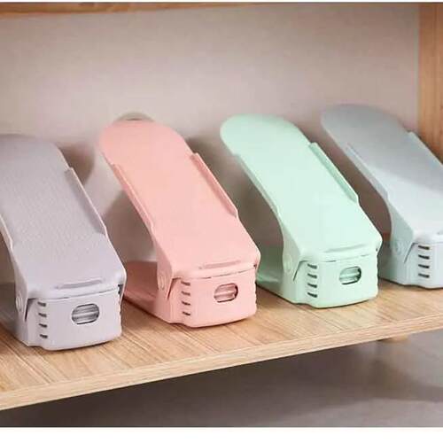 6PCS Durable Adjustable Shoe Organizer Wardrobe Shoes Storas