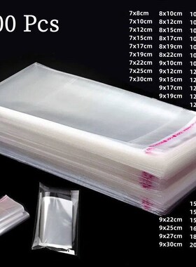 Self adhesive sealing transparent plastic bag, used for pack