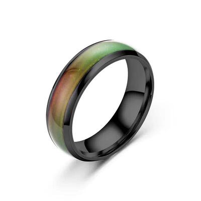5 Colors Stainless steel Changing Color Rings Mood Emotion