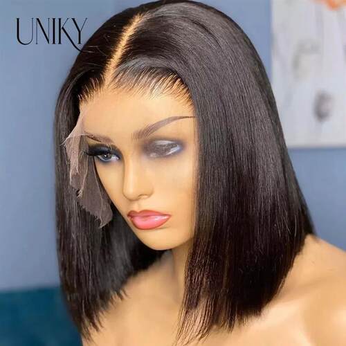Bone Straight Bob Wig 13x4 Lace Front Human Hair Wigs for Wo