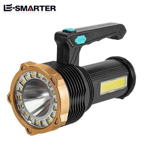 Portable Handheld Flashlight LED Super Bright USB Rechargeab