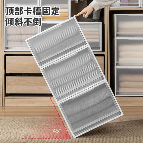 Storage Box Drawer Clothes Transparent Locker Wardrobe Under