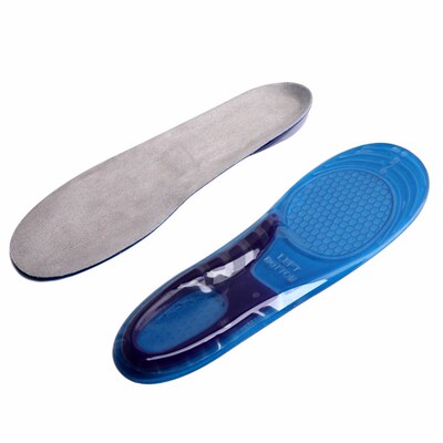 Silicone Anti-Slip Gel Soft Sport Shoe Insole Pad S/L Size跨
