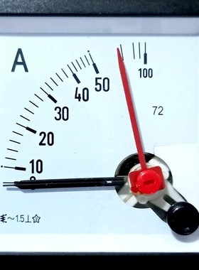 SQ-72红色指针式交流电流表15电压表V0V防爆控制箱仪表