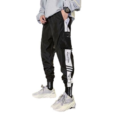 Mens Cropped Pants tendy Loose Casual Harlan Skinny Pants S