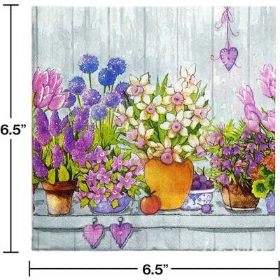 1020pcs Clay Pot Vase Grey Backdrop Spring Flower Full Page