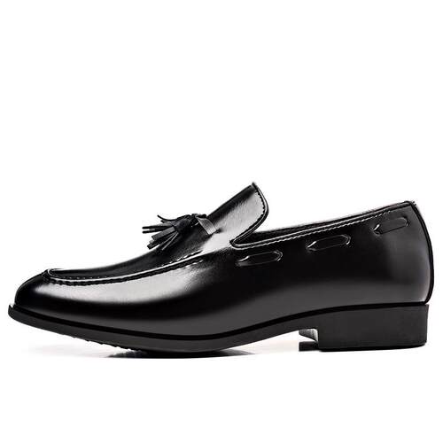 Men Casual Loafers Breathable Non Slip Leather Shoes Flats