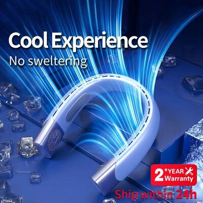 New Neck Fan Portable Neck Cooler USB Rechargeable Electric