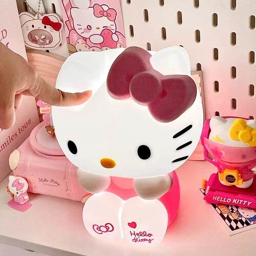 Kawaii Kt Cat Touch Night Light Kawaii Bedside Lamp Cute Ani