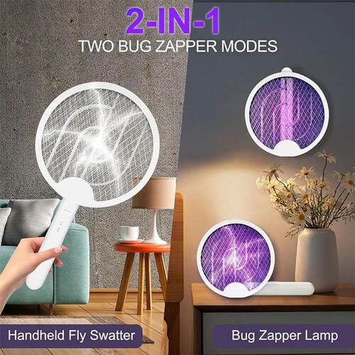 3000V Electric Mosquito Racket Mosquito Killer Lamp 1200mA U