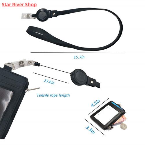 Retractable Badge Lanyard Work Name Business Card Cover Wome