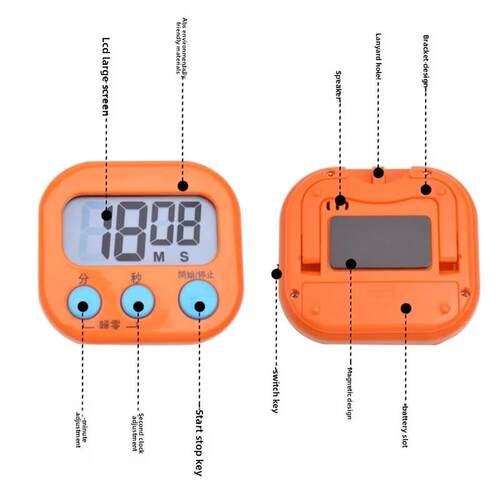 Egg Timer Children Alarm Clock Pomodoro Timer for Studying G