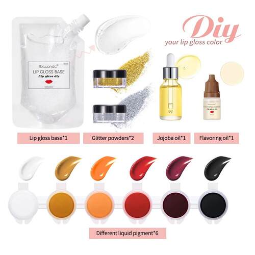 Moisturizing Lip Gloss Diy Kit Clear Lipgloss Base Gel Glitt