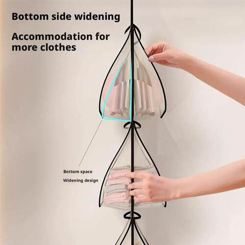 1/2/3Pocket Hanging Closet Organizer for Underwear & Socks -