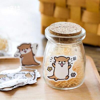 Mohamm Cute Animal Otter Masking ers Scrapbooking Diary Japa