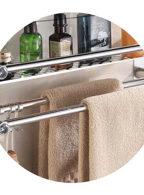 Bathroom shelf bathroom toilet washstand wall towel rack to