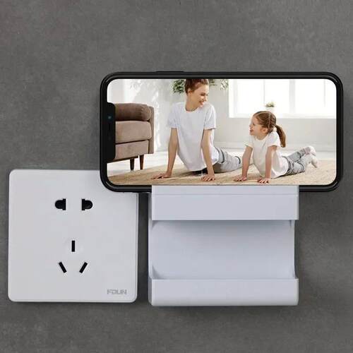 Remote Control Holder Adhesive Punch-free Socket Holder With