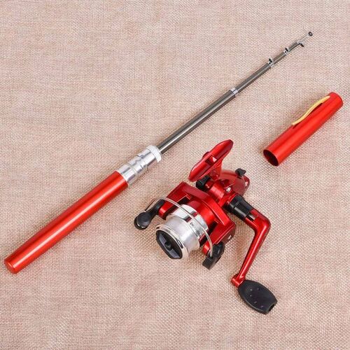 1 Set Telescopic Mini Portable Pocket Pen Casting Fishing Ro