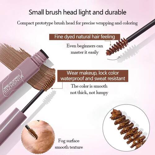 4 Colors Eyebrow Tint Waterproof Long Lasting Coffee Brown C