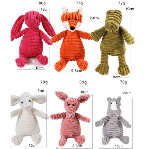 Squeaky Plush Dog Toys Pet Dog Toy Fa Fight Molar Vent Train