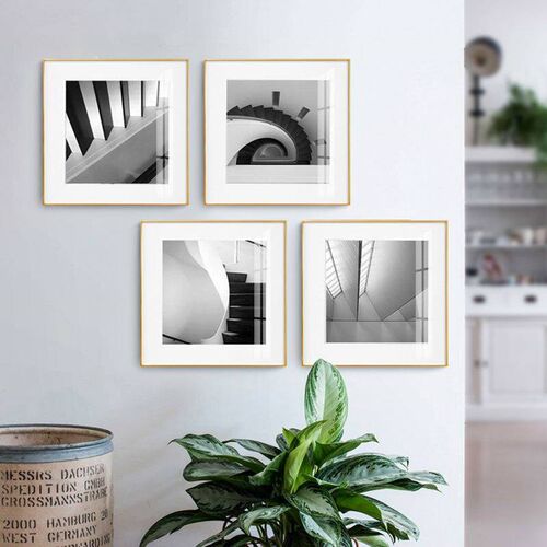 Living room black and white decorative painting Nordic hangi